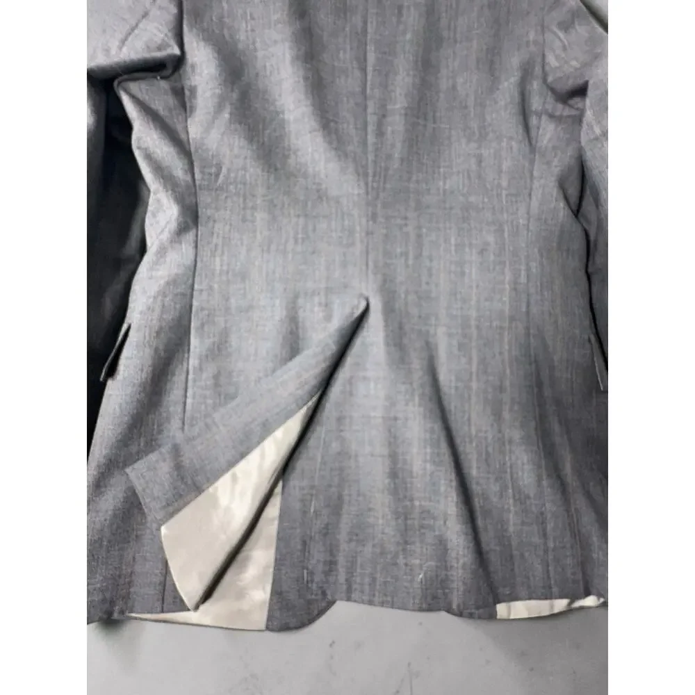 Polo University Ralph Lauren Mens 42R Gray Windowpane Sport Coat Blazer